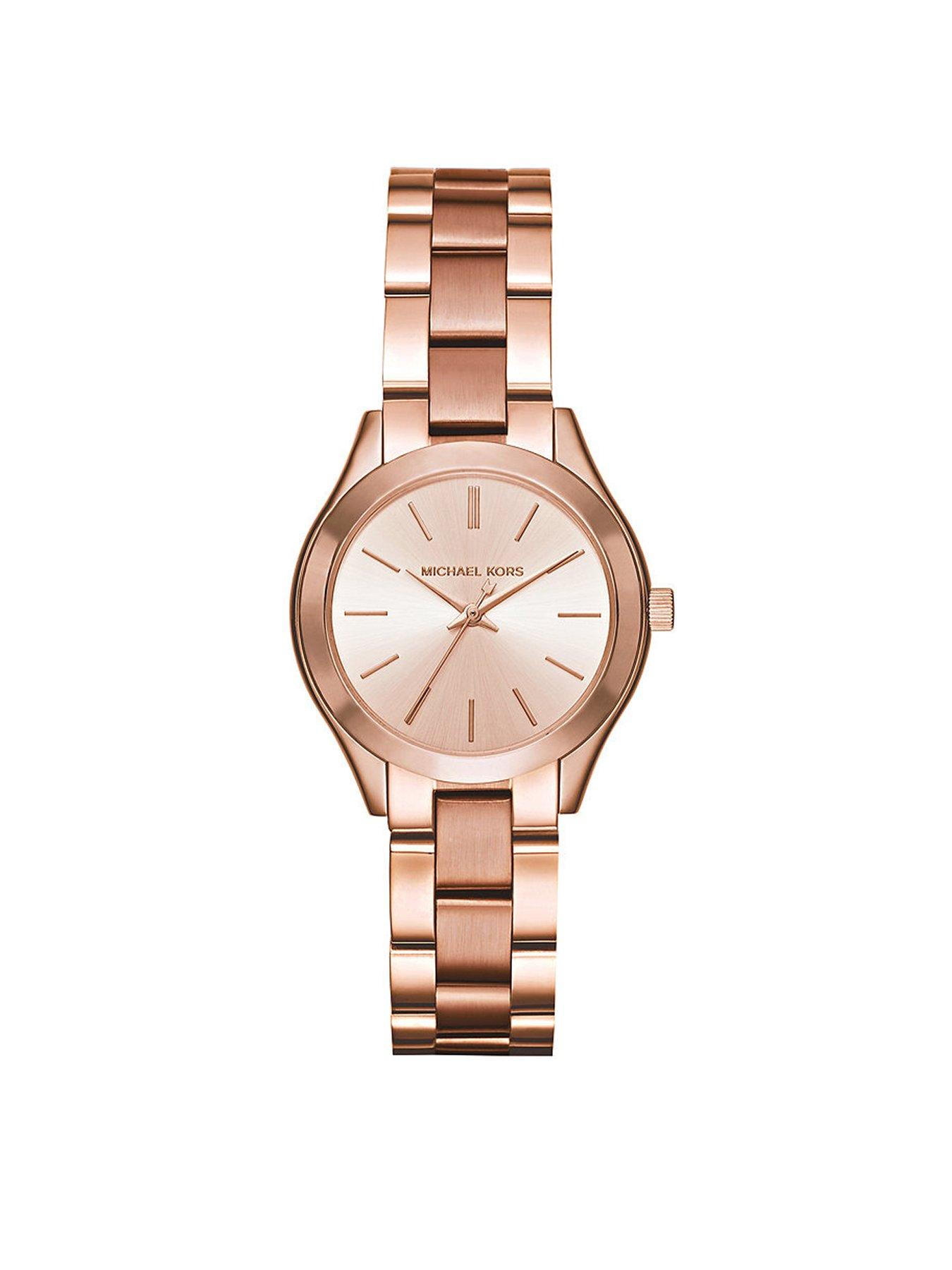 Michael kors watch sale runway gold