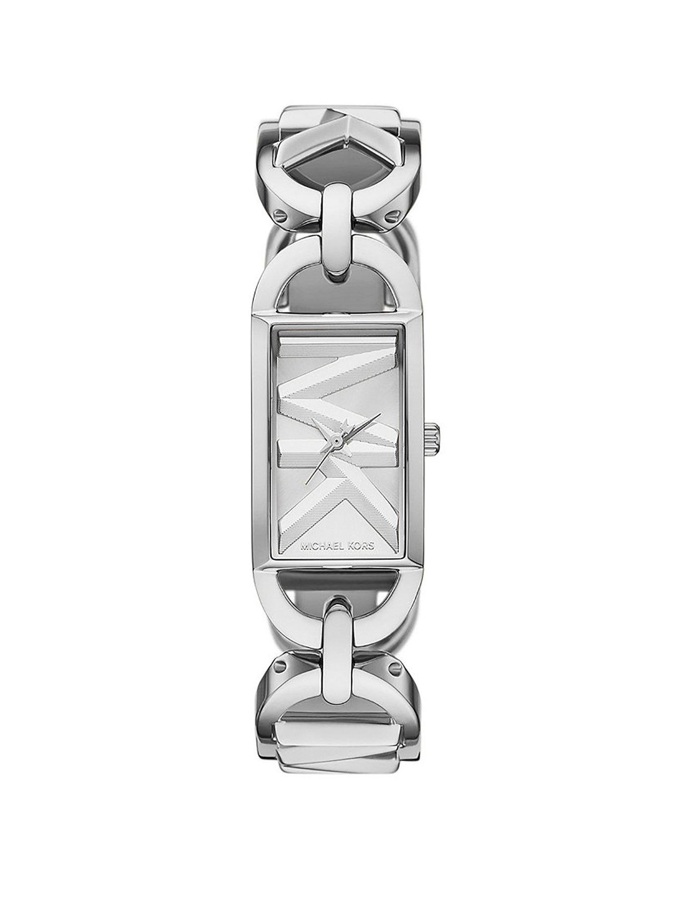 Product photograph of Michael Kors Mk Empire Three-hand Stainless Steel Watch from very.co.uk