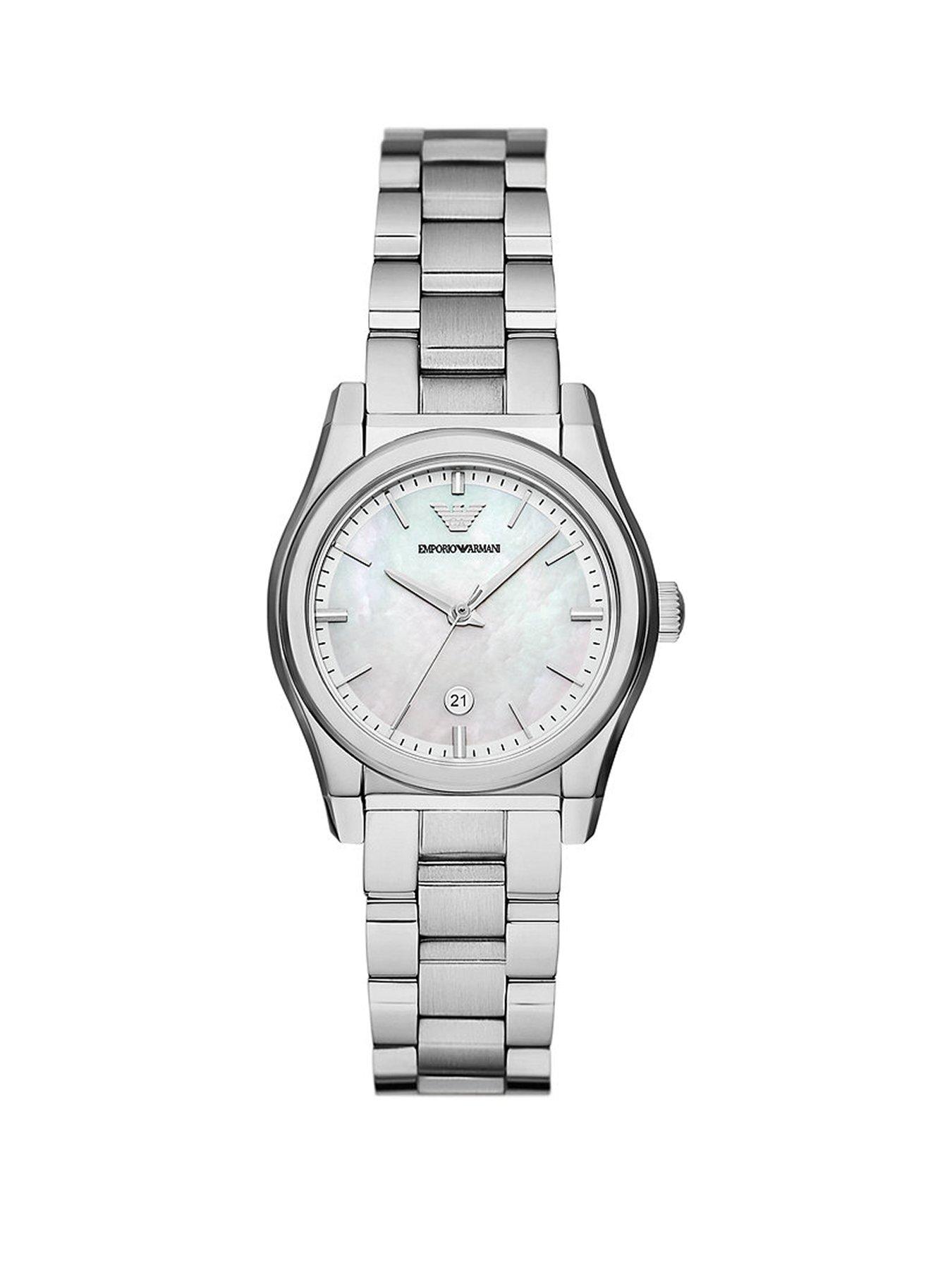 Armani mother of hot sale pearl watch