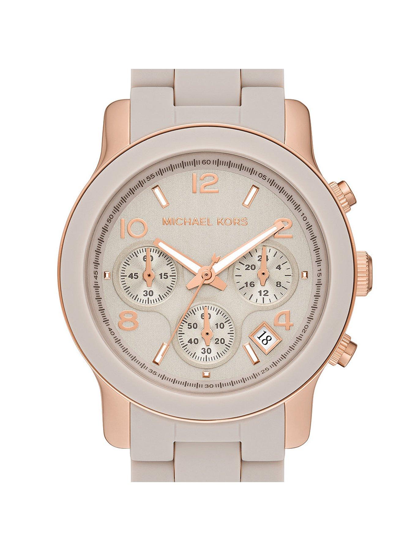 Michael Kors Pink-Tone popular Silicone Watch