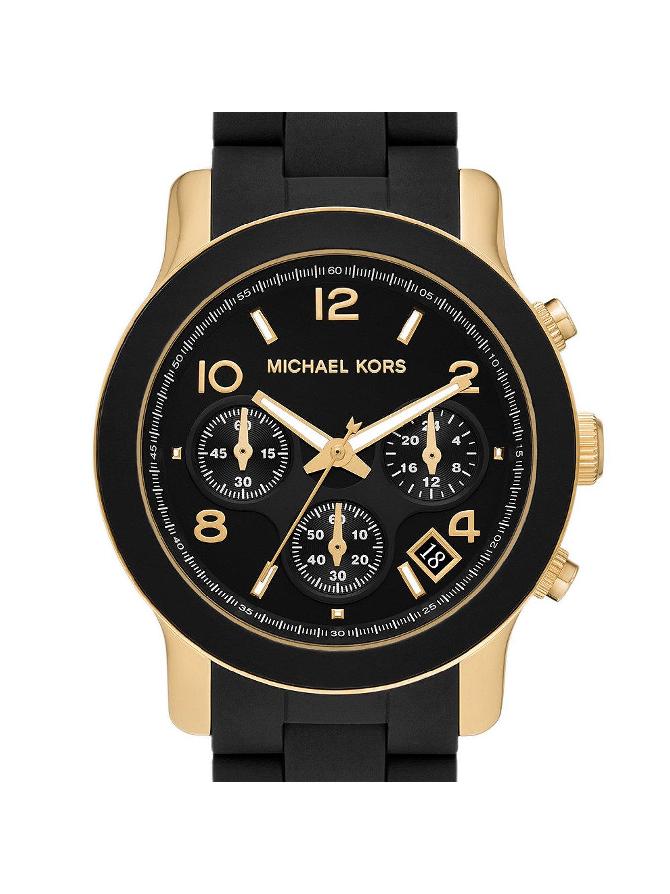 Black michael kors watch women's best sale