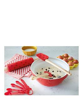 Product photograph of Prestige Disney Bake With Mickey Mouse Ceramic Mixing Bowl Spatula And And Measuring Spoons Set from very.co.uk