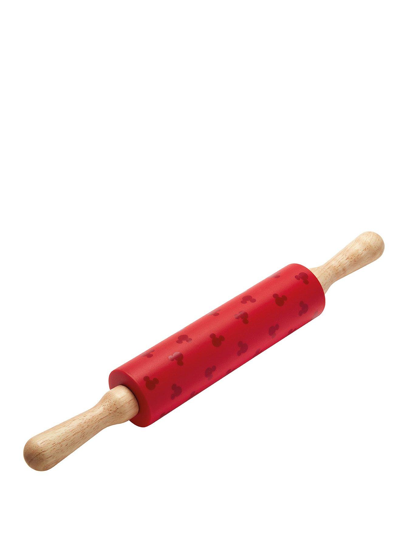 Image of Disney Bake with Mickey Mouse by Prestige Silicone Rolling Pin - 45 cm