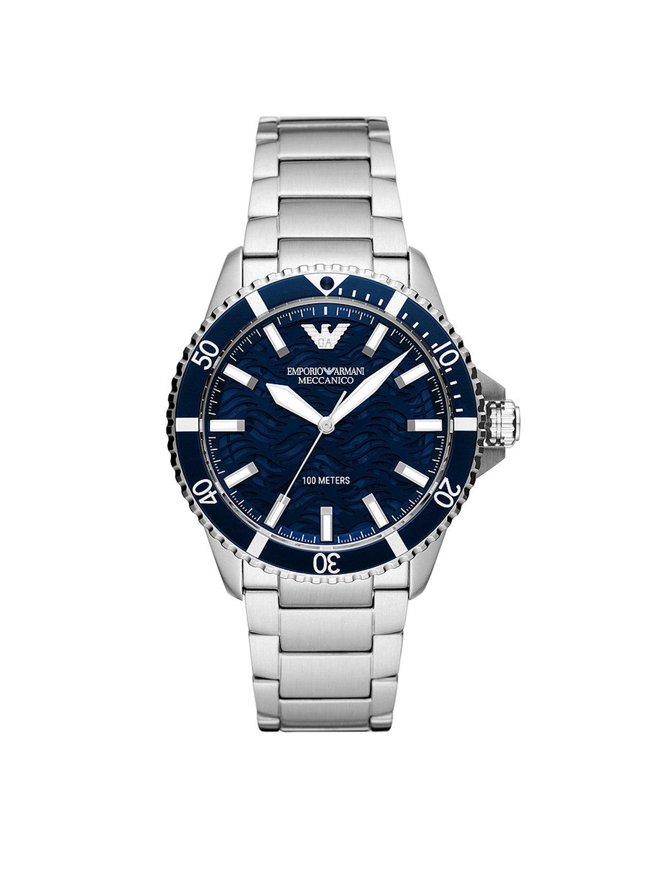 Emporio armani 2024 blue dial