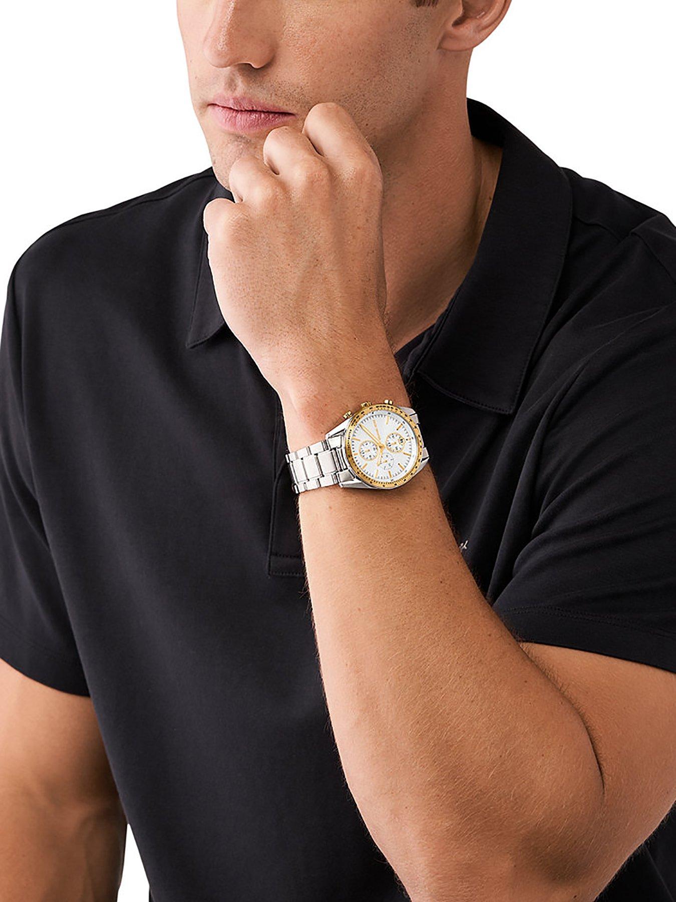 Michael kors stainless steel watch online mens