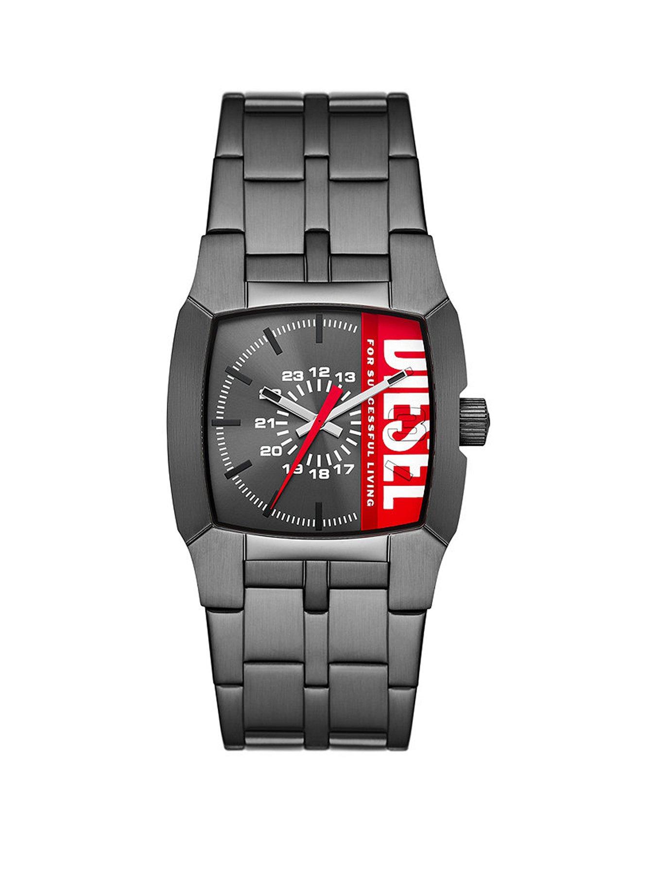 Product photograph of Diesel Cliffhanger Mens Stainless Steel Gunmetal Watch from very.co.uk