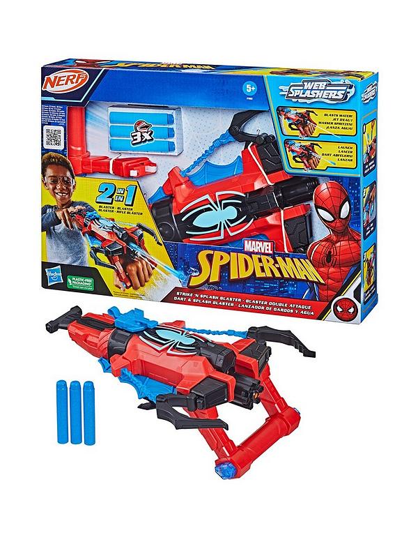 Image 1 of 6 of Spiderman Marvel Spider-Man Strike &lsquo;N Splash Nerf Blaster