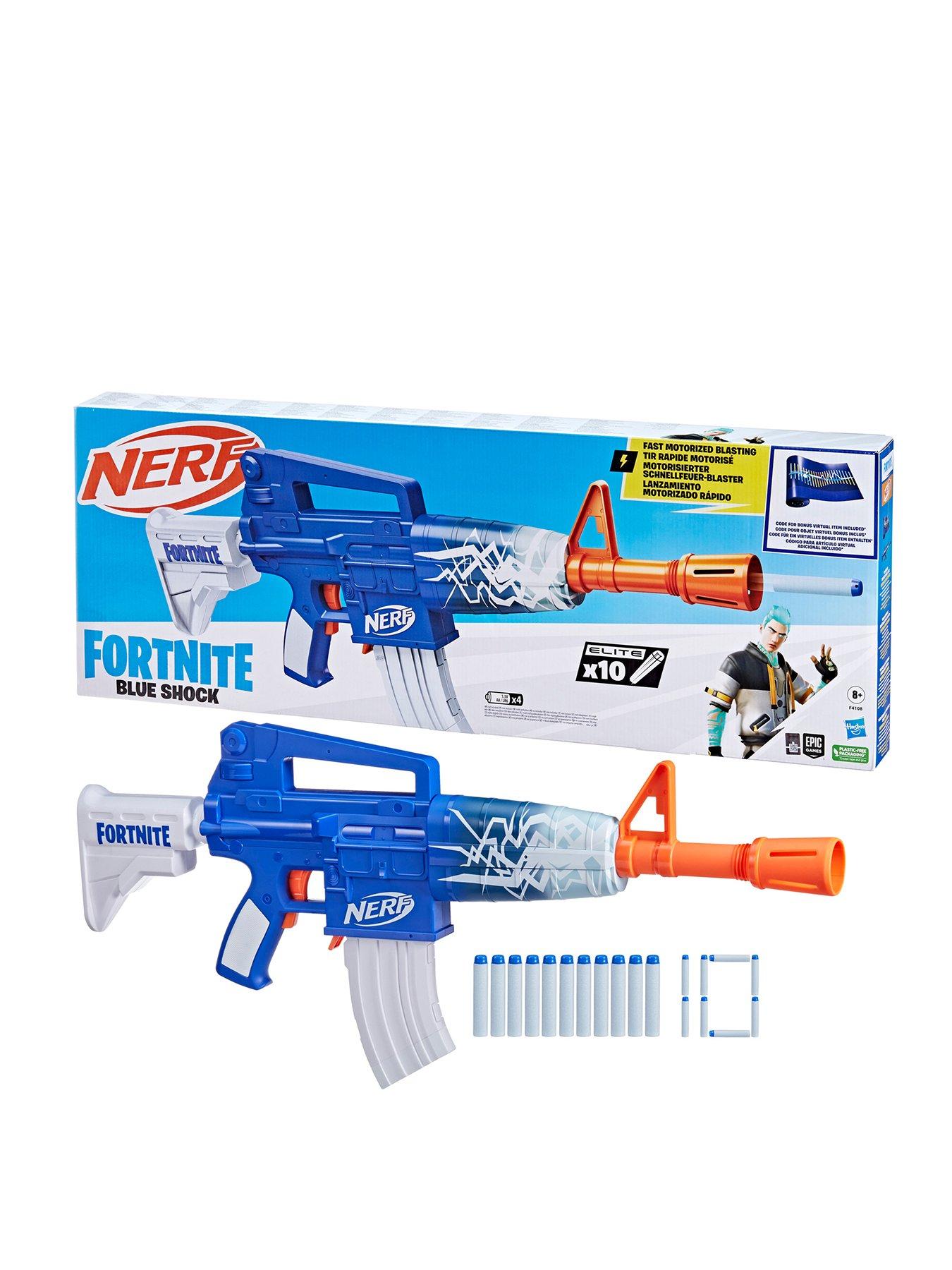 Nerf Fortnite Blue Shock Dart Blaster