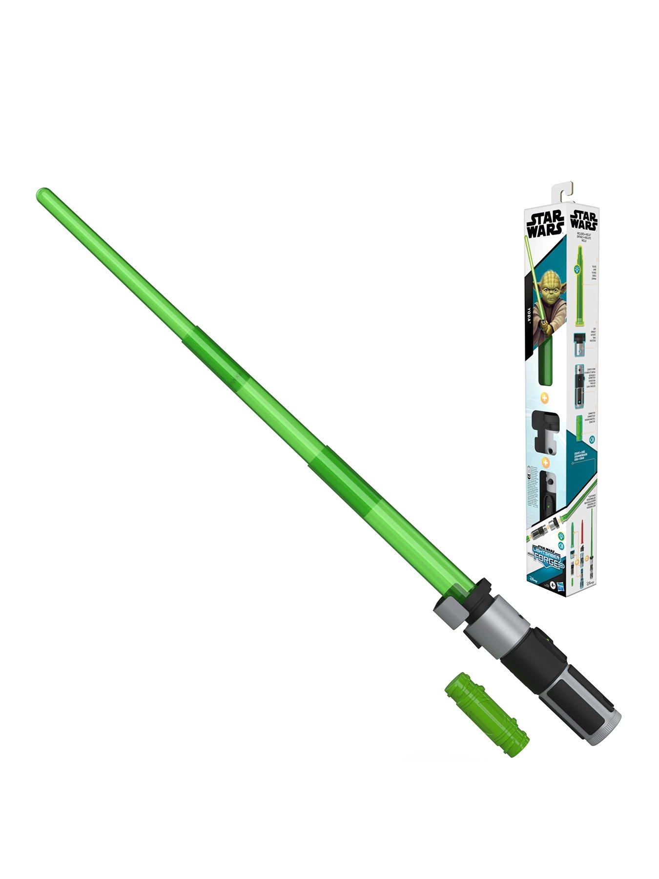 Star Wars Lightsaber Forge Yoda Electronic Green Lightsaber Very