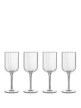Product photograph of Luigi Bormioli Bach Set Of 4 Red Wine Glasses 400ml from very.co.uk
