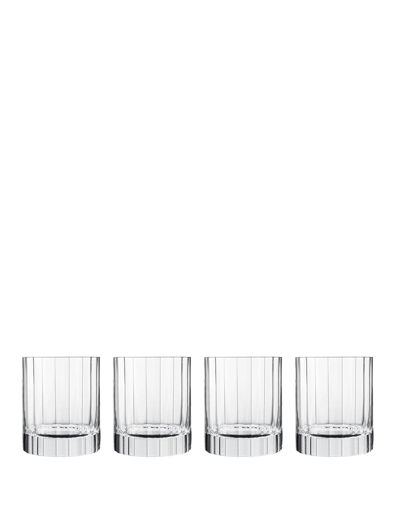 Luigi Bormioli Bach Set of 4 Double Old Fashioned Tumbler Glasses 335