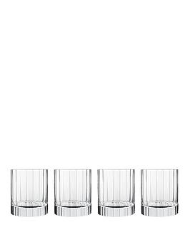 Product photograph of Luigi Bormioli Bach Set Of 4 Double Old Fashioned Tumbler Glasses - 335 Ml from very.co.uk