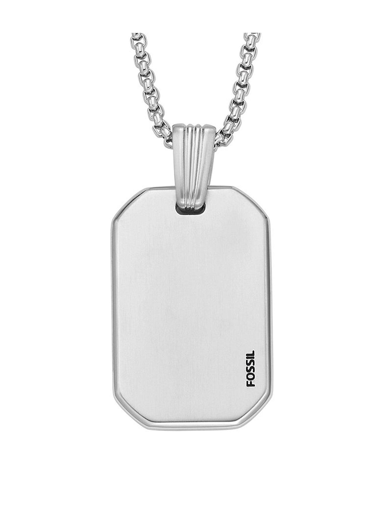 Steel hot sale necklace men