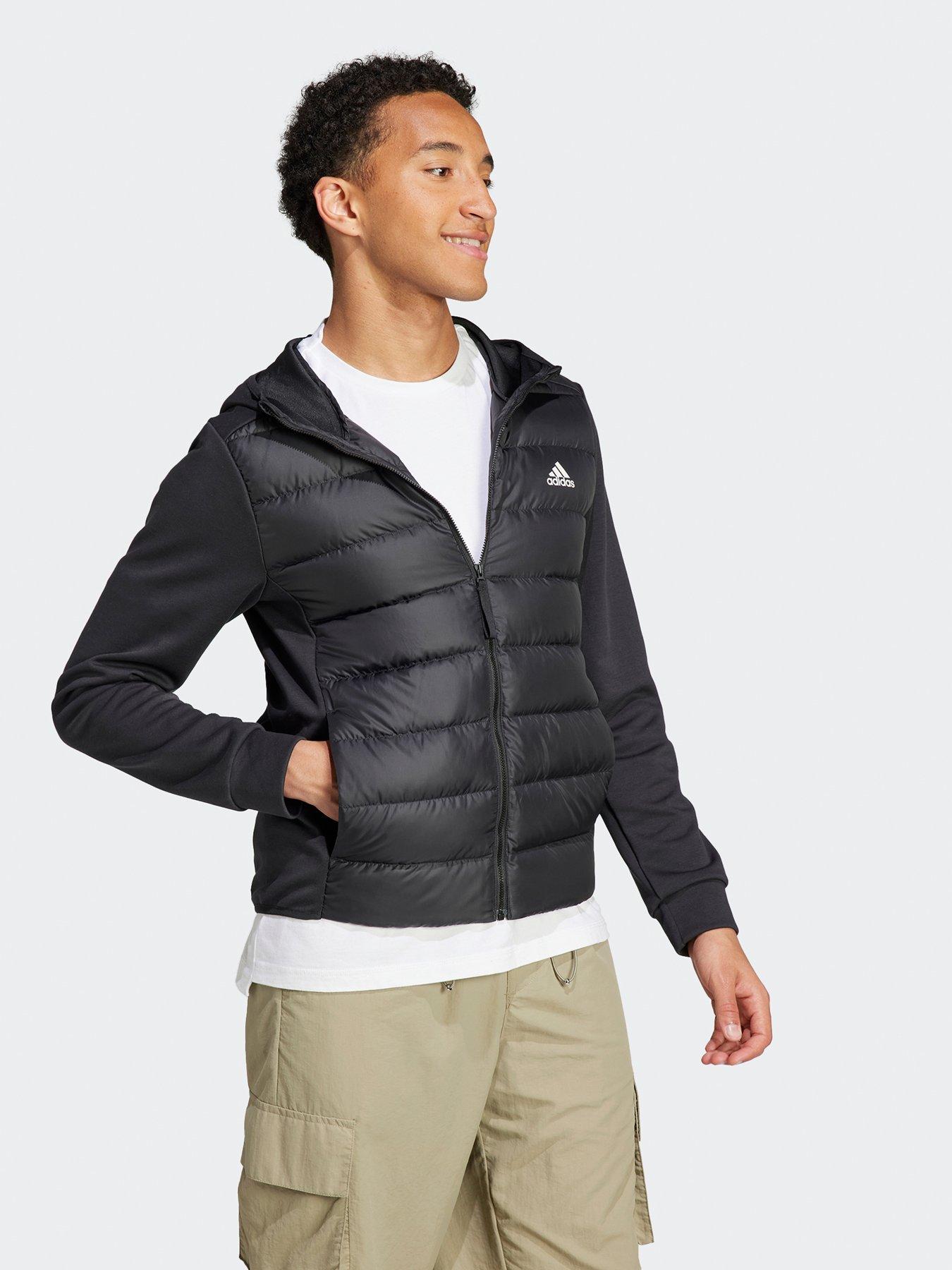 Image 3 of 4 of adidas Sportswear Essentials Down Hooded Jacket - Black