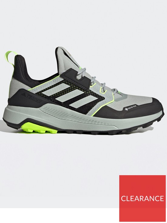 front image of adidas-terrex-mens-trailmaker-goretex-walking-shoes-silver