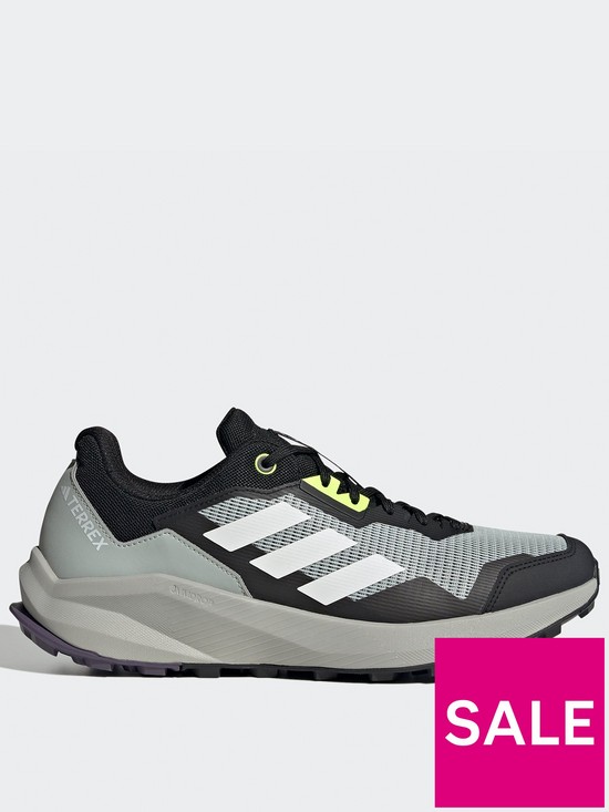 front image of adidas-terrex-mens-trailrider-trail-running-shoes-silver