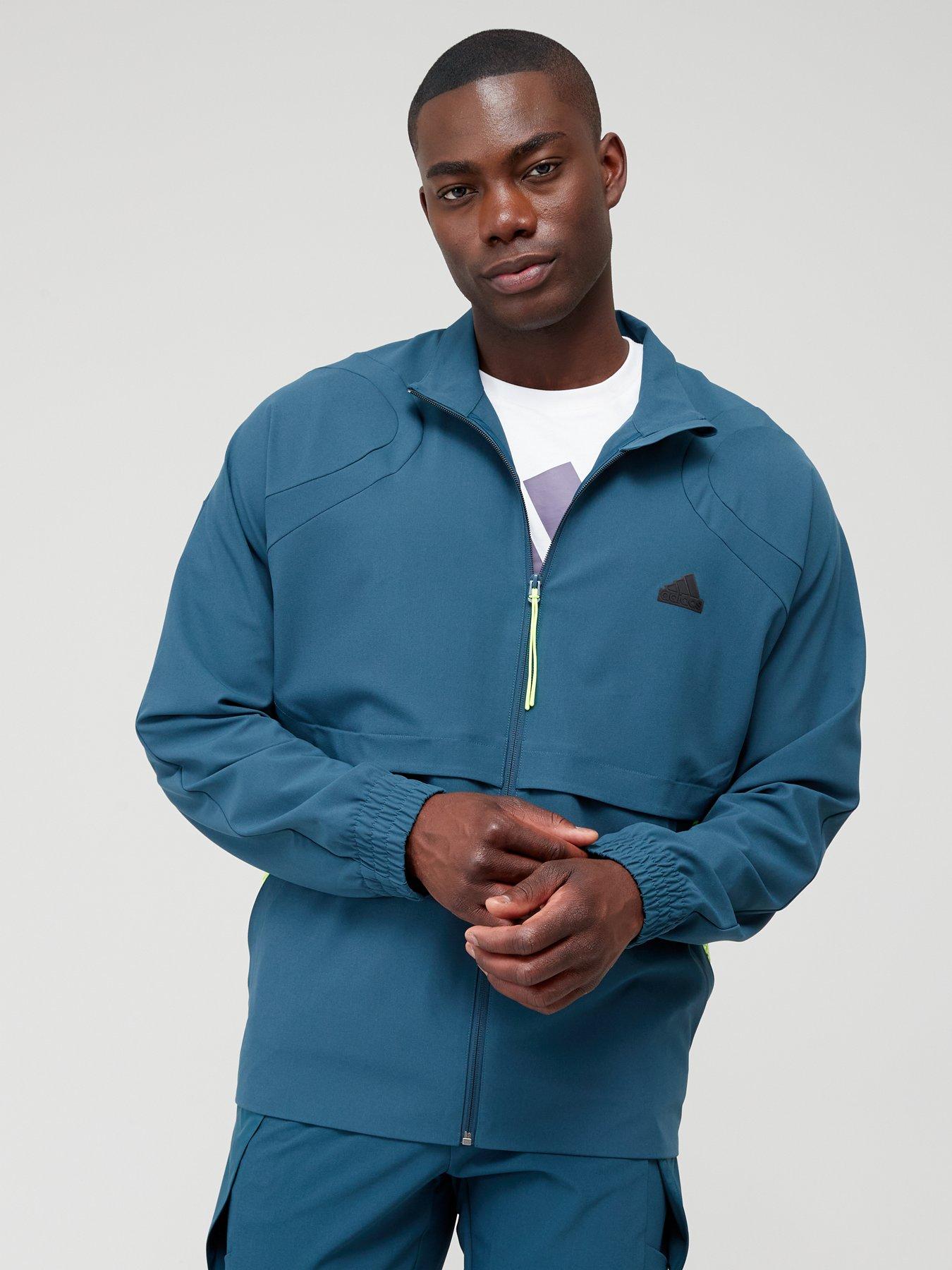 Navy adidas track outlet top