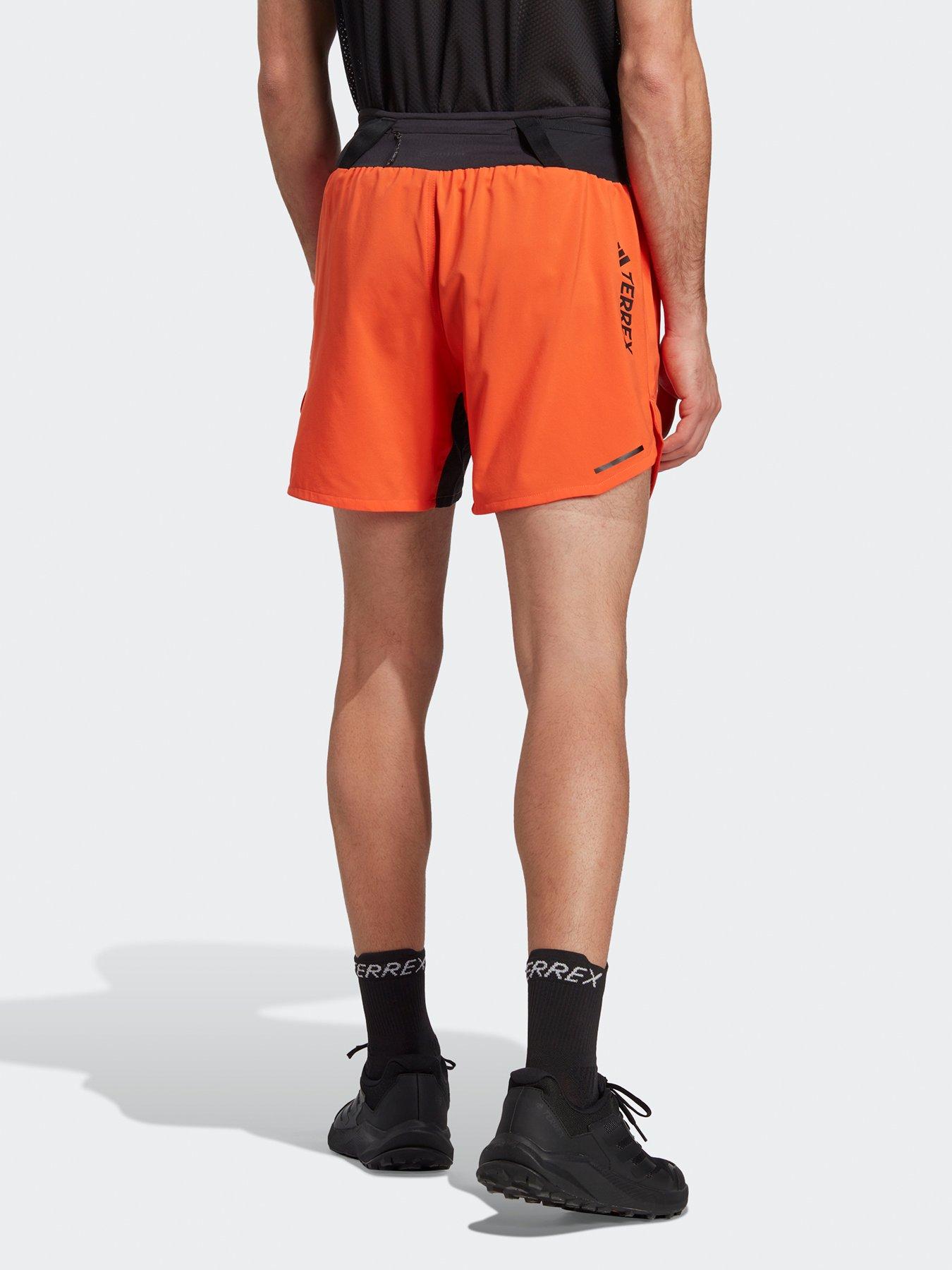 Mens orange adidas sales shorts