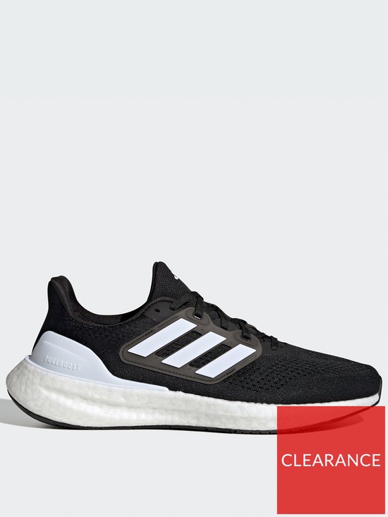 front image of adidas-pureboost-23-black