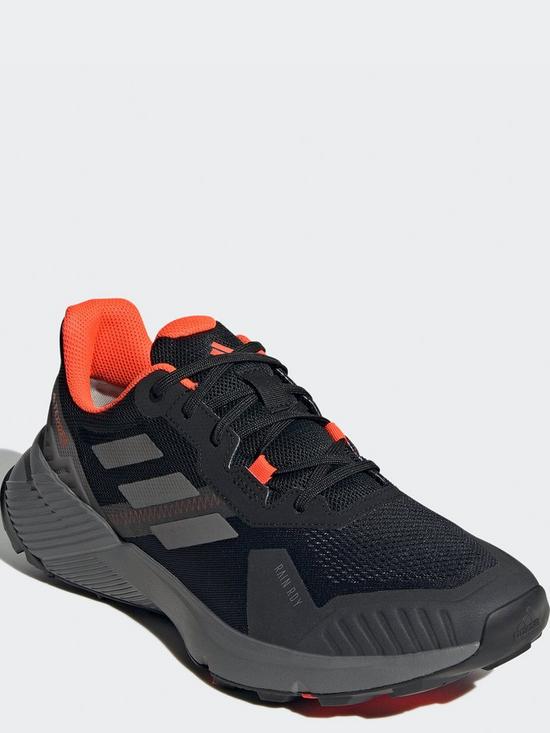stillFront image of adidas-terrex-mens-soulstride-rain-ready-trail-running-shoes-black