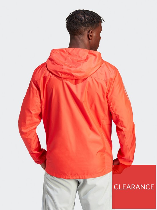 stillFront image of adidas-own-the-run-running-jacket-red