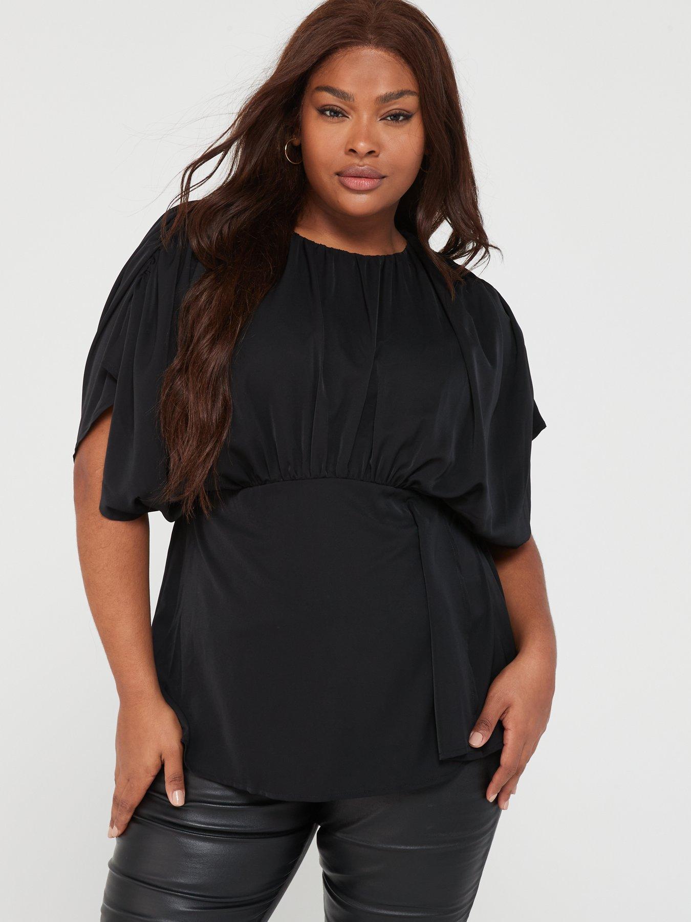 Women's plus sale size tops clearance