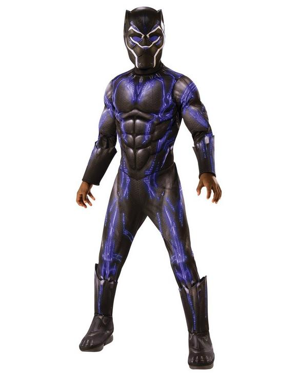 front image of marvel-deluxe-black-panther-battle-suit-costume
