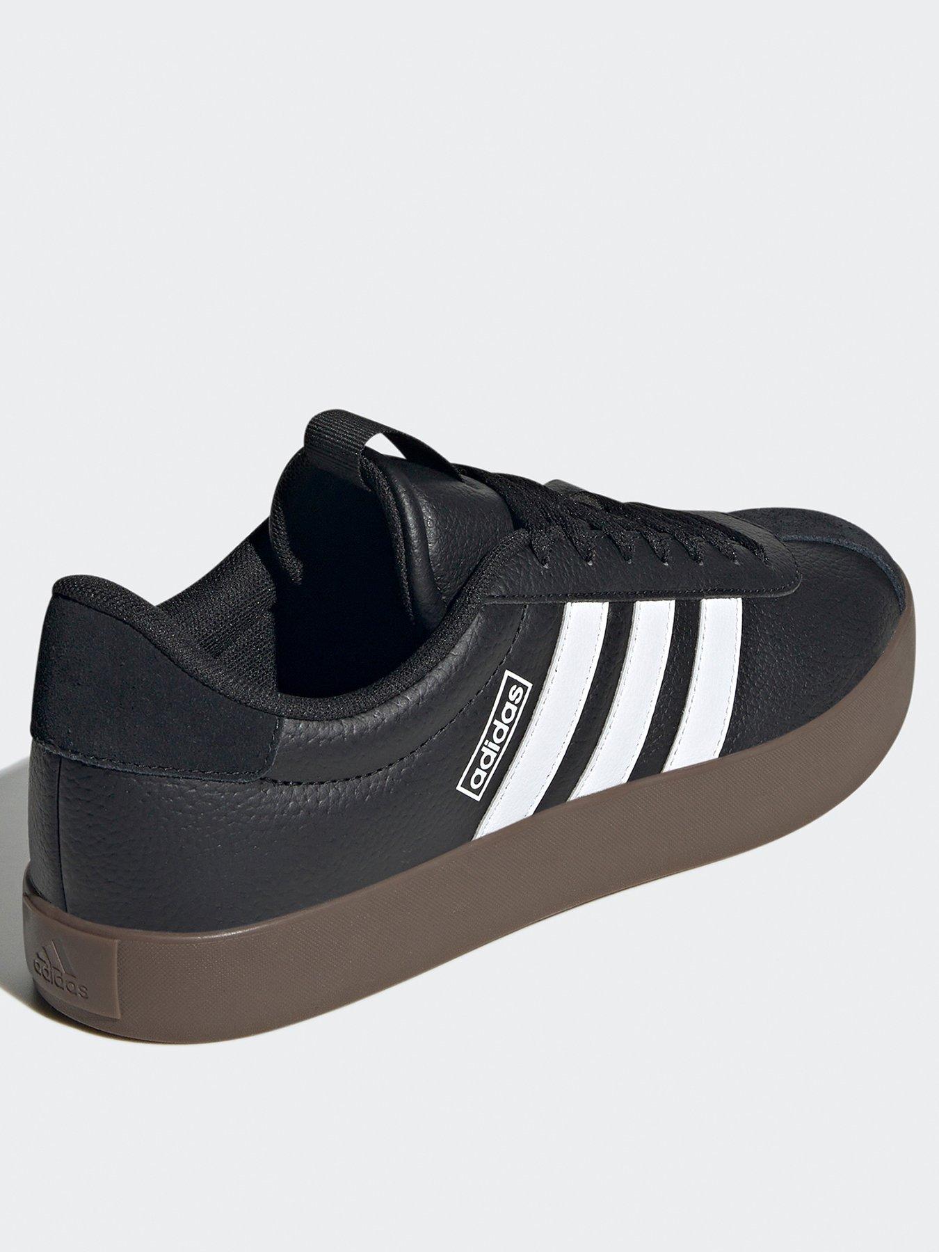 Adidas vl court hot sale mens trainers black