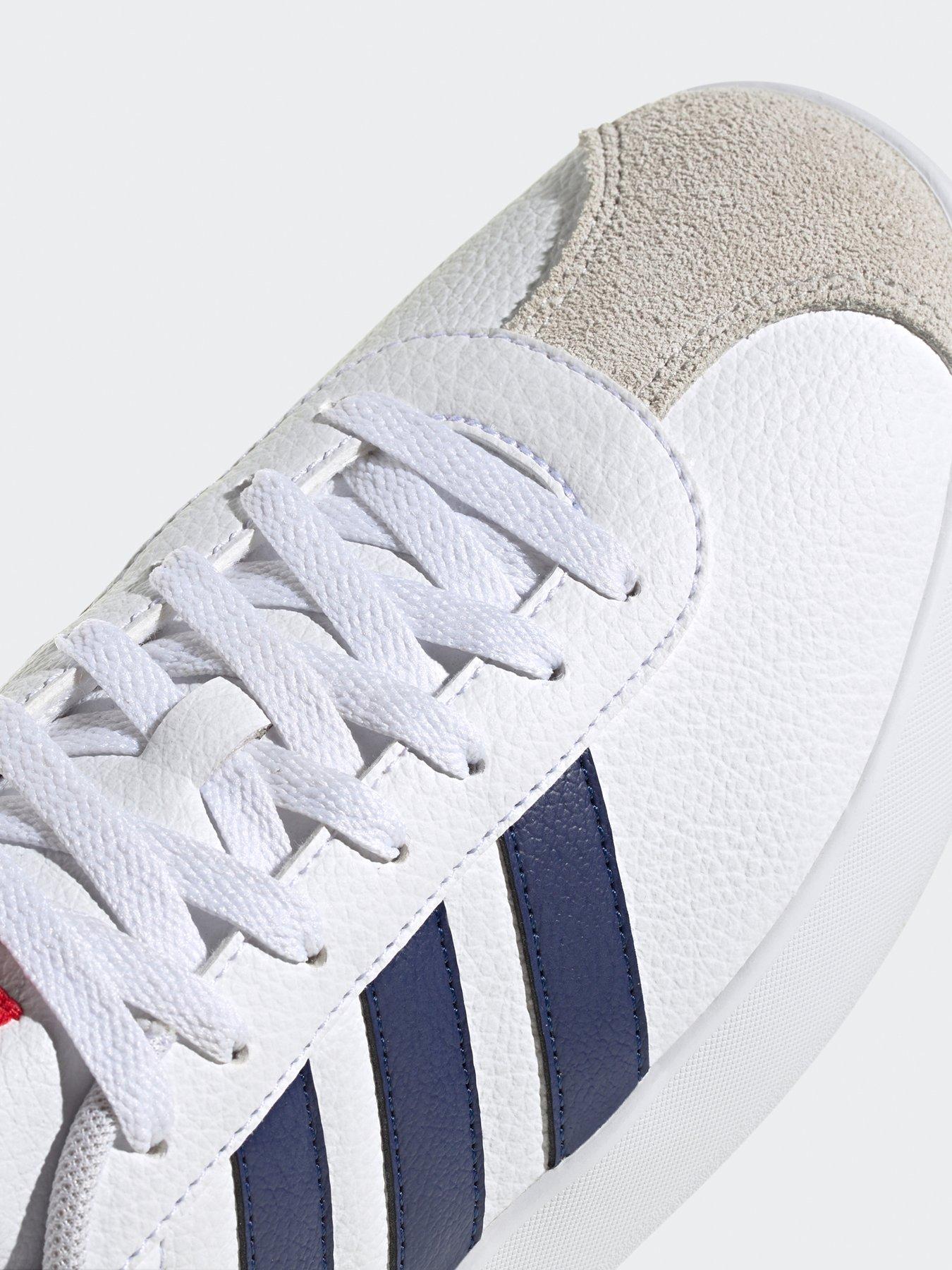 adidas Sportswear Mens VL Court 3.0 Trainers - White/Blue | Very.co.uk