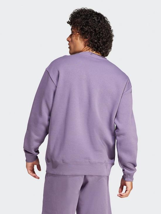 stillFront image of adidas-sportswear-all-szn-crew-sweatshirt-purple