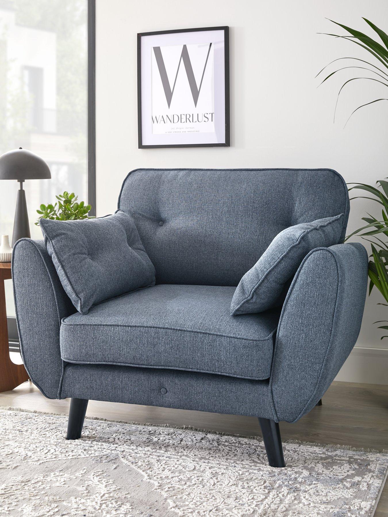 undefined Paulo Fabric Armchair - Midnight - FSC® Certified