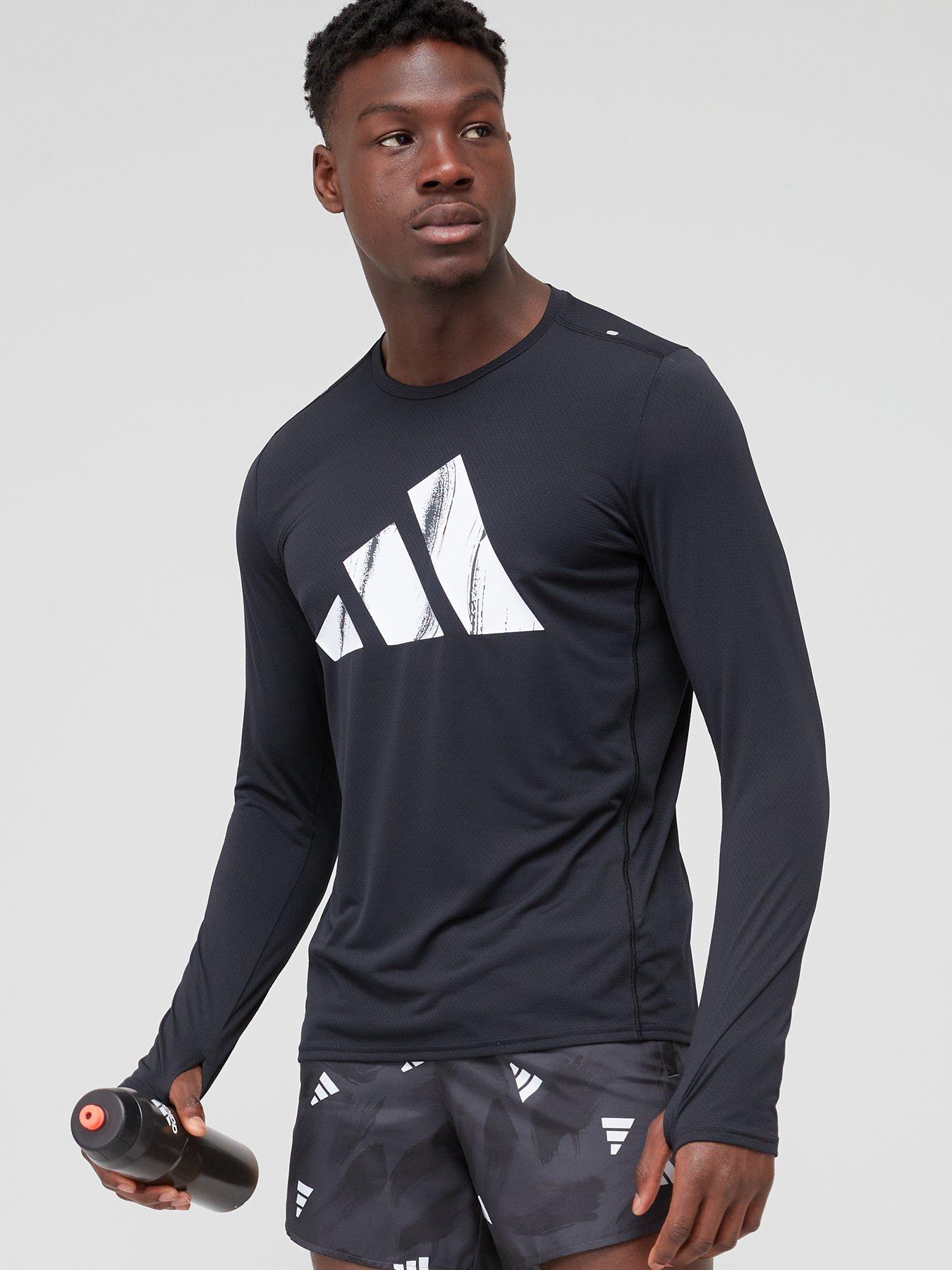 Mens long sleeve store running shirt