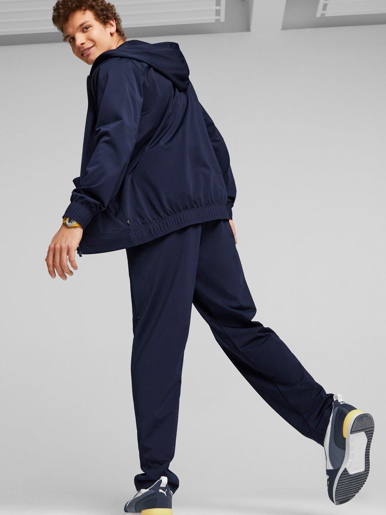 Mens navy puma on sale tracksuit