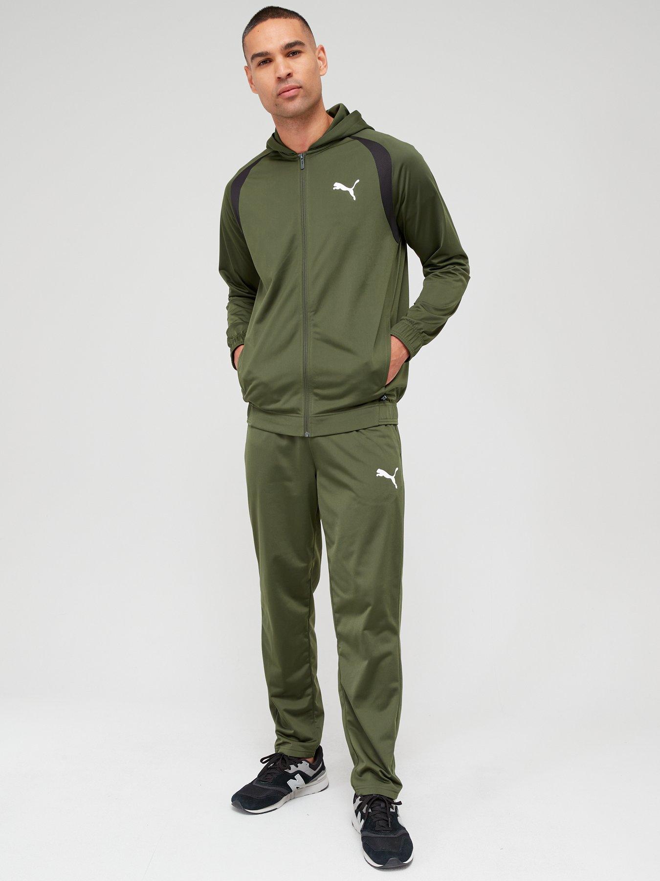 Khaki 2025 puma tracksuit