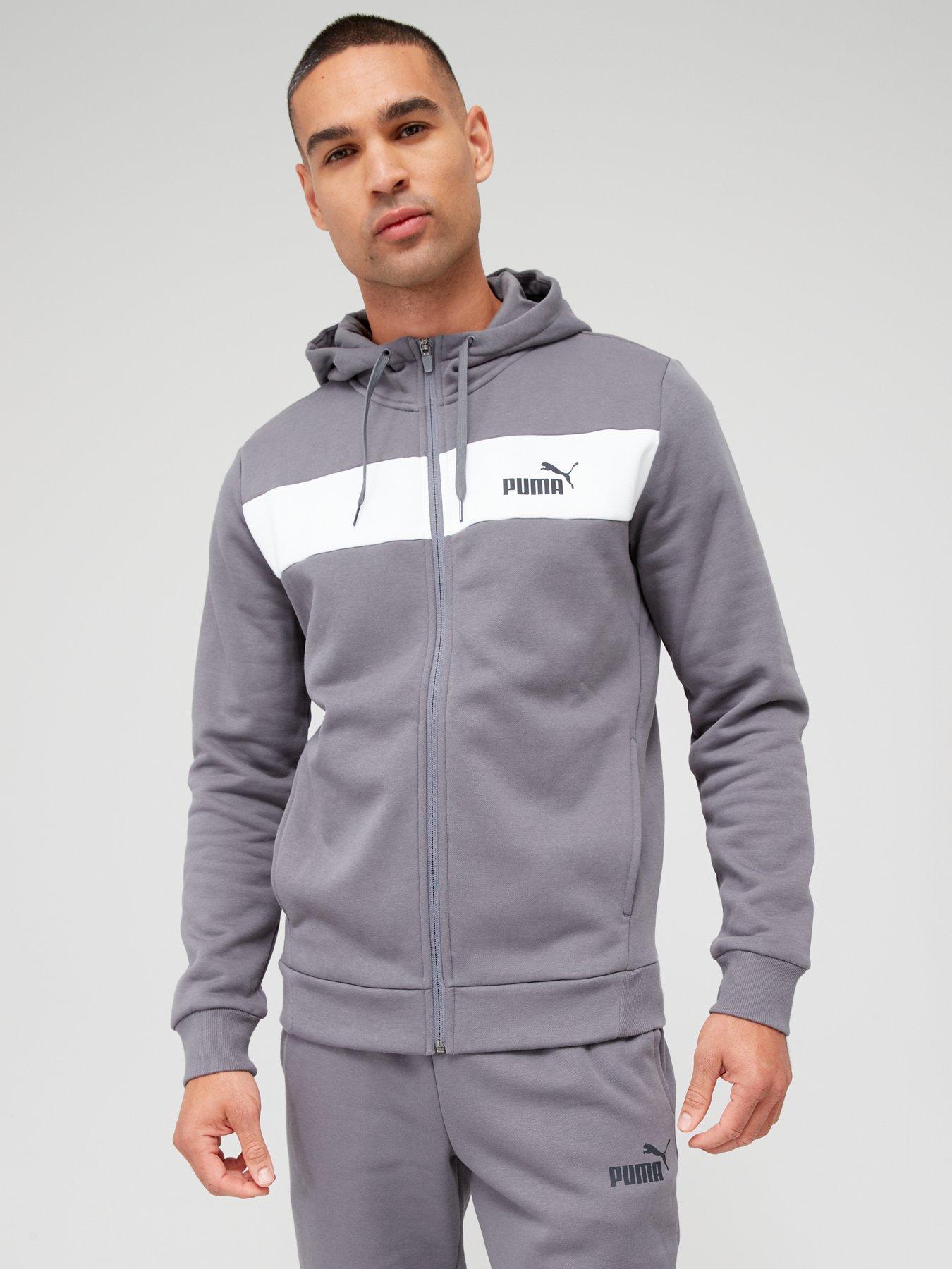 Puma grey tracksuit sale