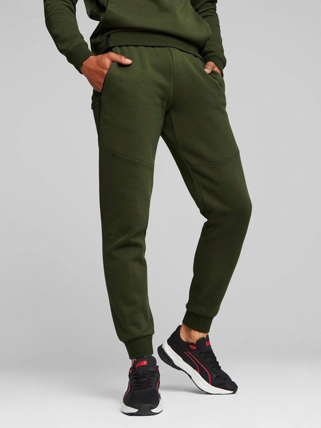 Khaki discount puma joggers