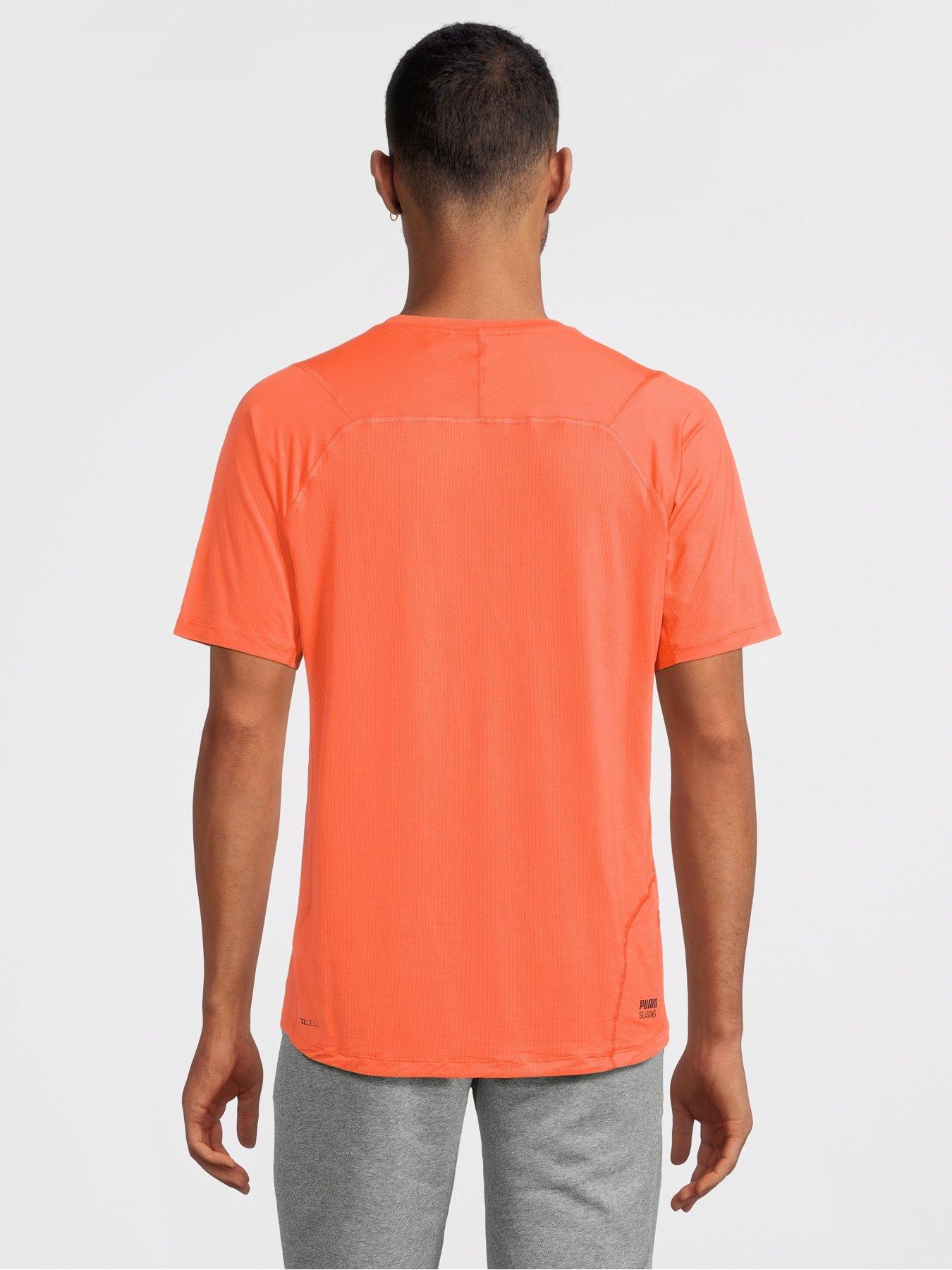 Puma orange deals t shirt