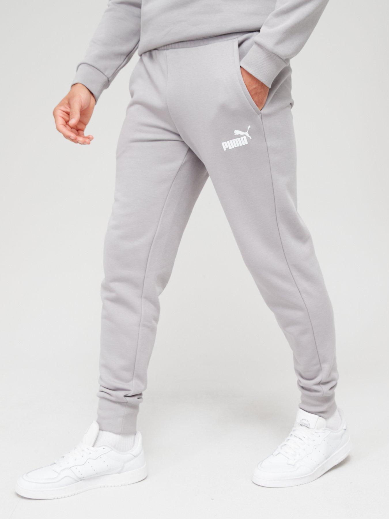 Grey puma sale tracksuit bottoms