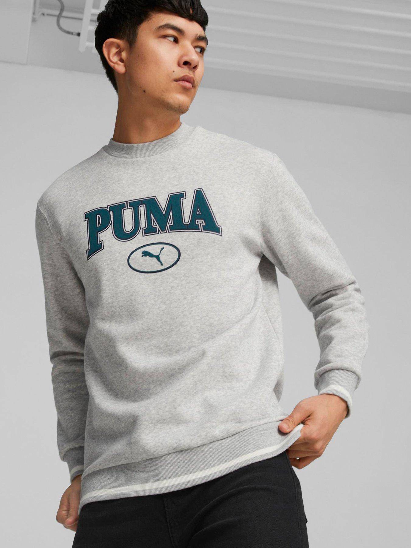 Puma Squad Crew Sweat - Grey | very.co.uk