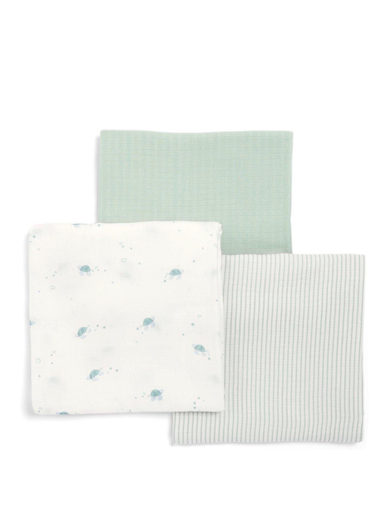 undefined Large Turtle Muslin Squares- 3 Pack