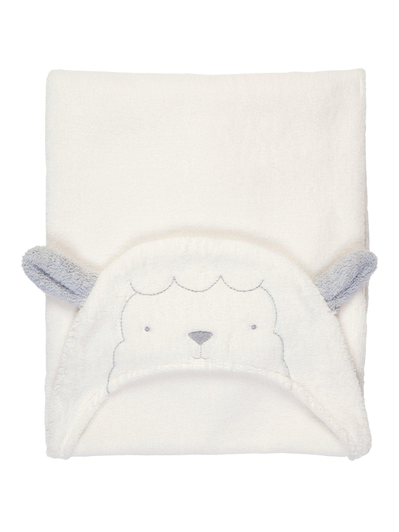 Mamas Papas Hooded Baby Towel Lamb very