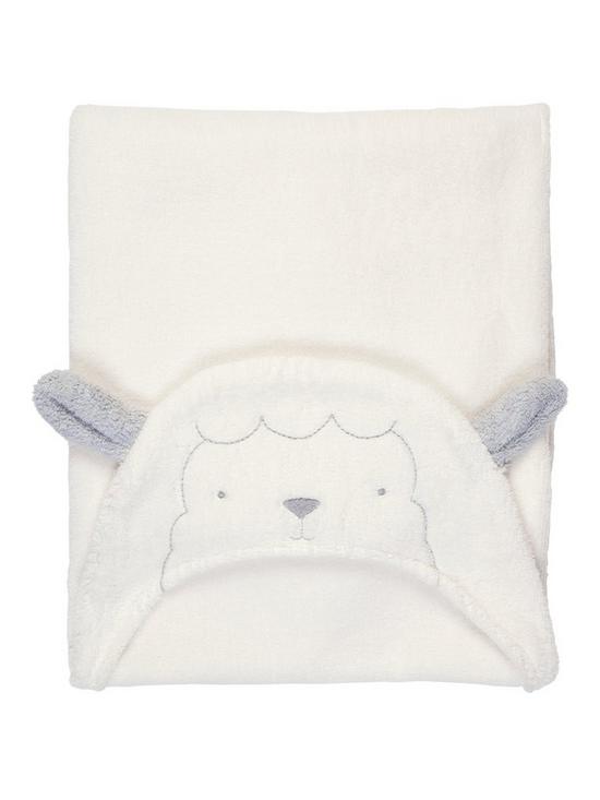 stillFront image of mamas-papas-hooded-baby-towel--lamb