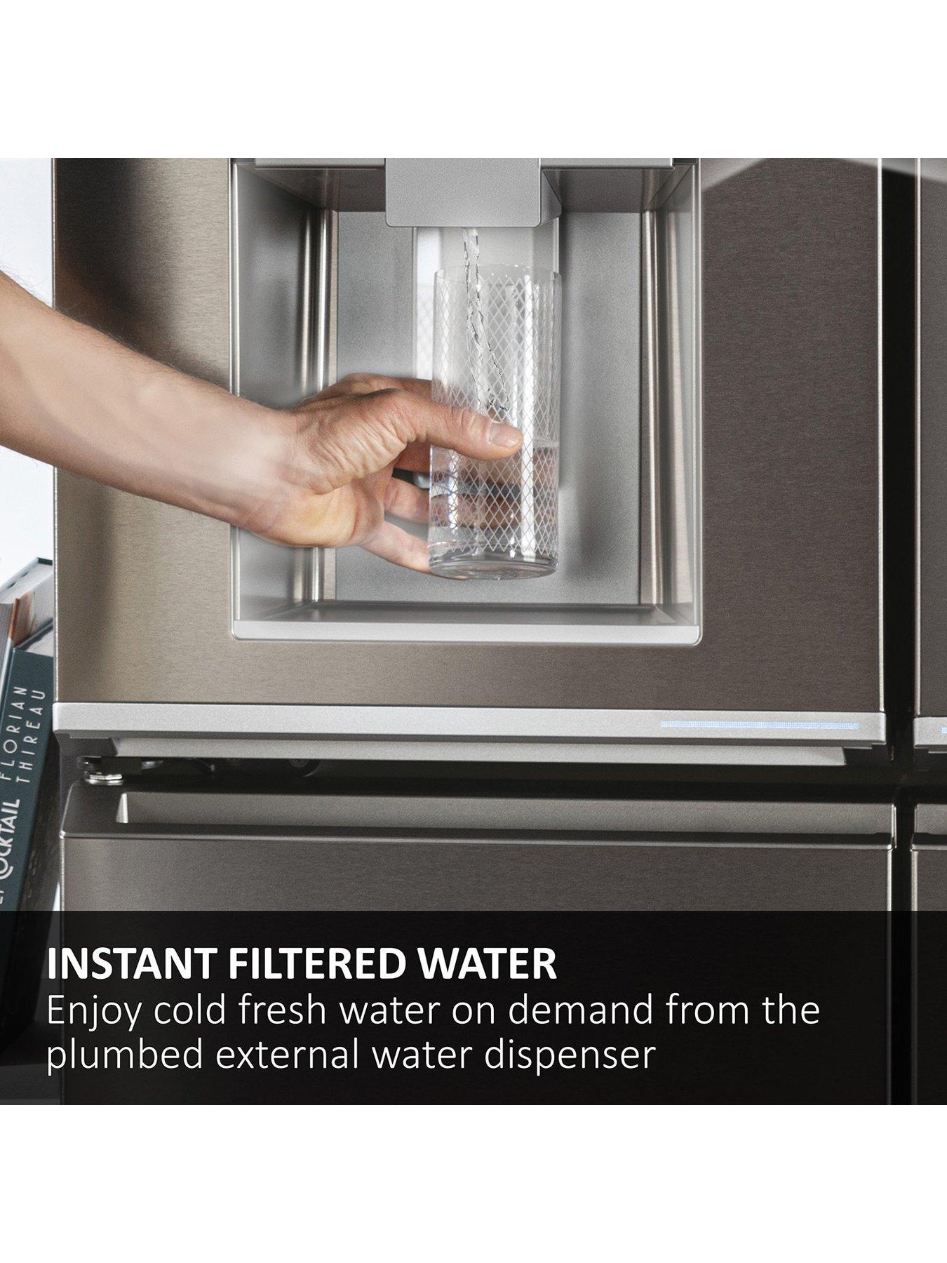 Image 3 of 8 of Haier SBS 90 HSR5918DIMP Total No Frost American Fridge Freezer with Water &amp; Ice Dispenser,&nbsp;D Rated - Stainless Steel