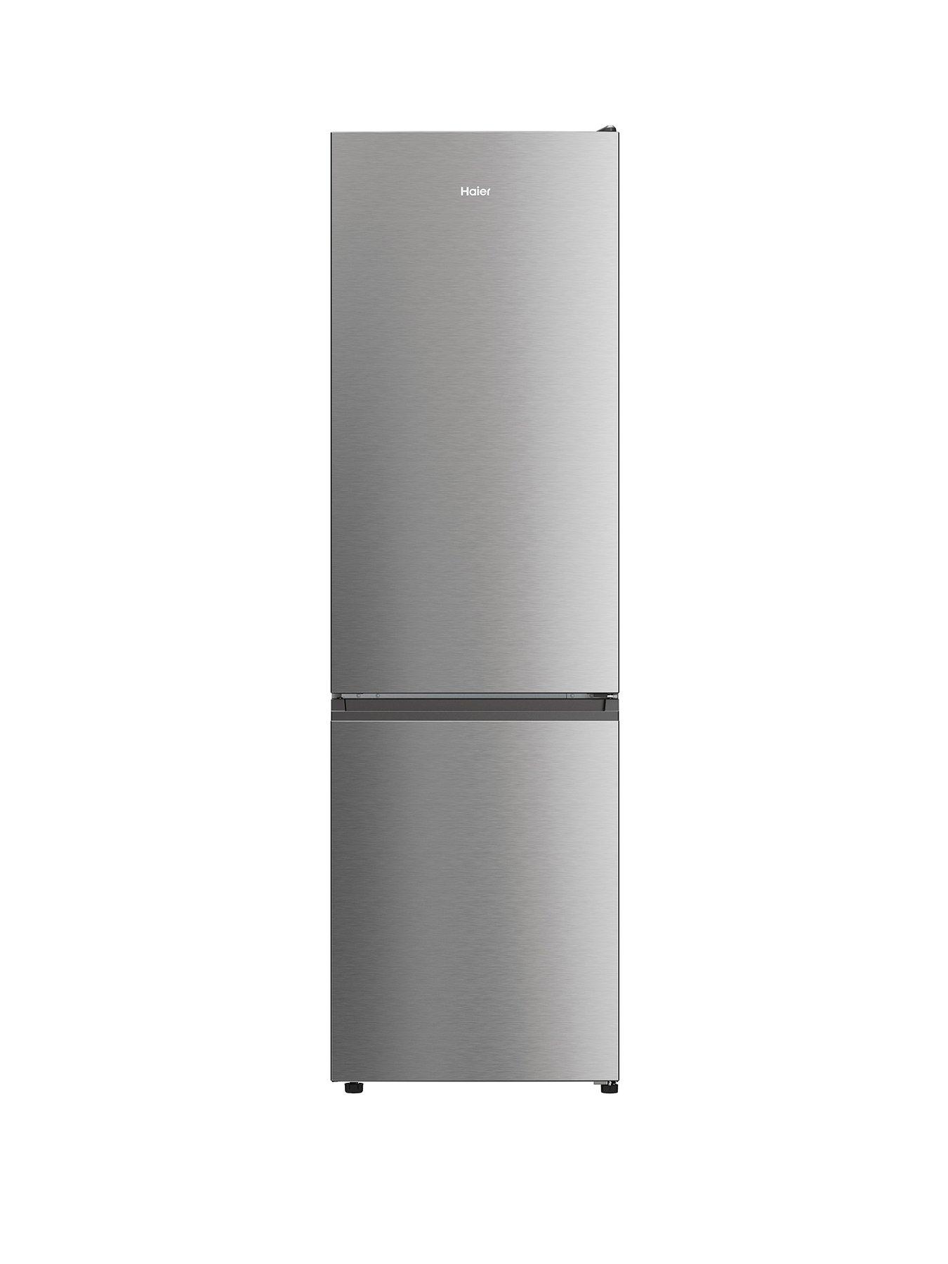 Product photograph of Haier Hdw1620dnpk Wifi Connected 60 40 Frost-free Fridge Freezer D Rated - Stainless Steel from very.co.uk
