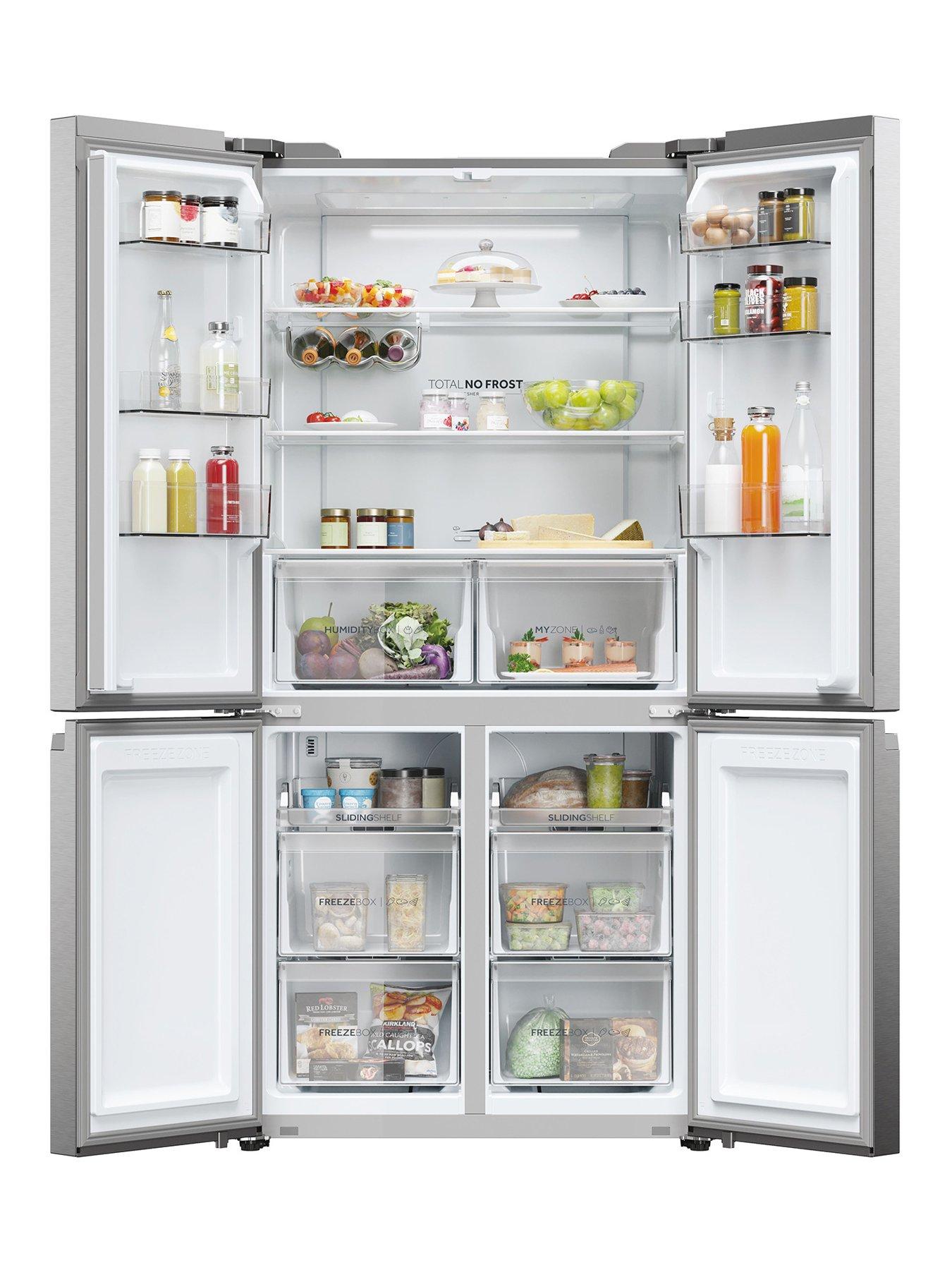 Image 2 of 8 of Haier Cube 90 HCR5919ENMP Total No Frost American Fridge Freezer,&nbsp;E Rated - Stainless Steel