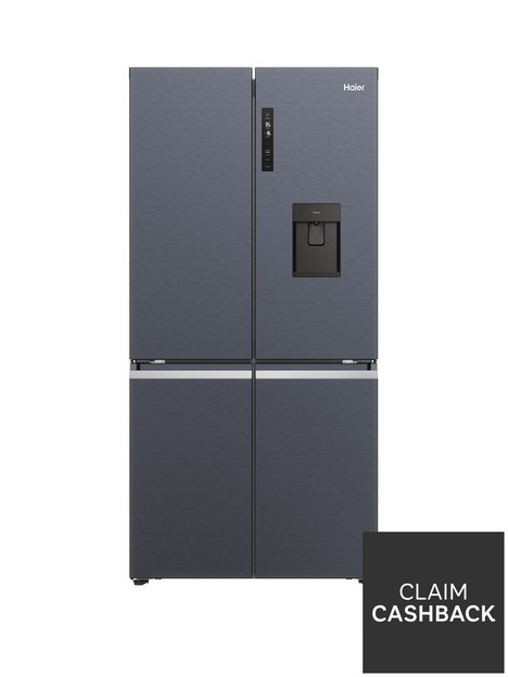 haier-cube-90-hcr5919ehmbnbspfrost-free-american-fridge-freezer-with-plumbednbspwater-dispensernbspe-rated-black