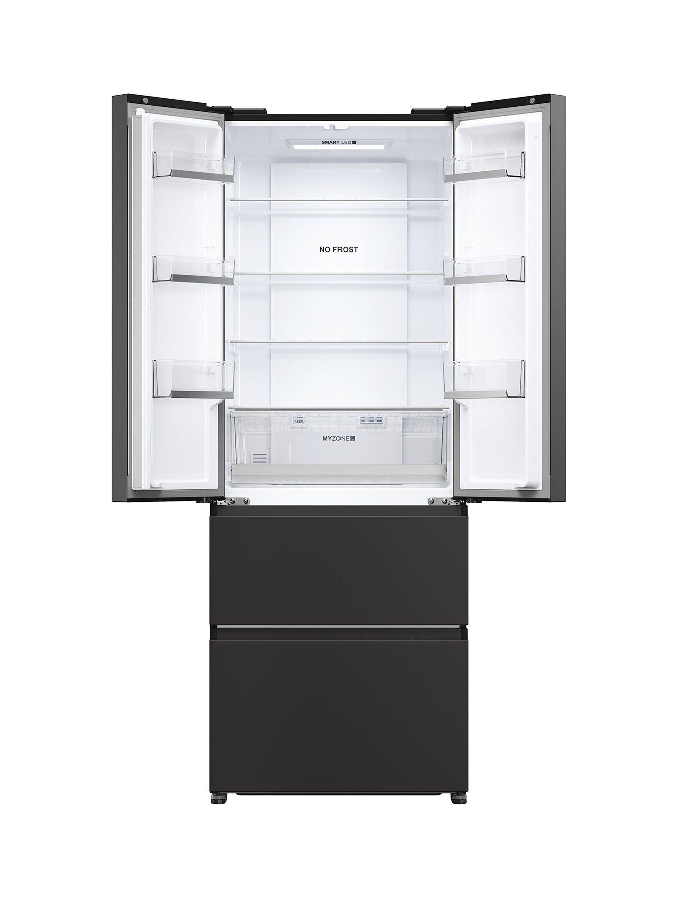 Image 2 of 8 of Haier HFR5719ENPB 70cm Wide&nbsp;Frost-Free American Fridge Freezer,&nbsp;E Rated - Slate Black
