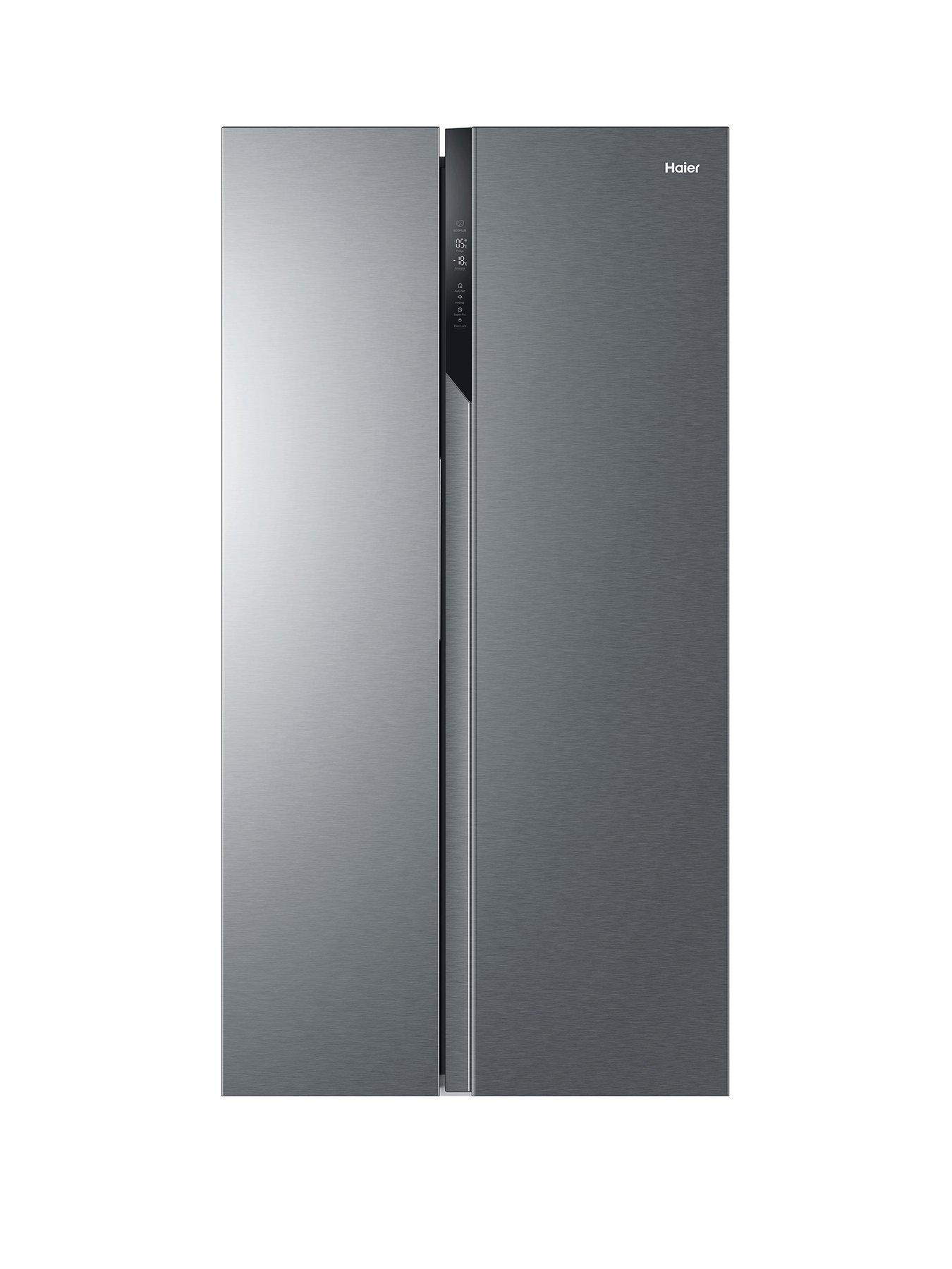 undefined HSR3918ENPG Total No Frost American Fridge Freezer, E Rated - Silver