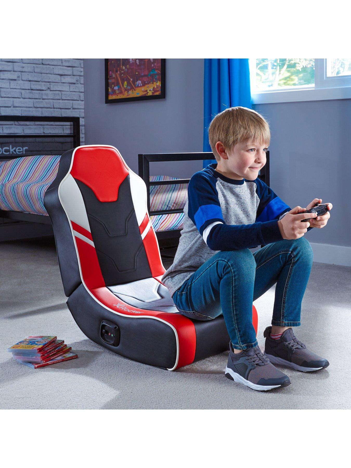Image 7 of 7 of X Rocker Shadow 2.0 Stereo Audio Gaming Floor Rocker  - Red