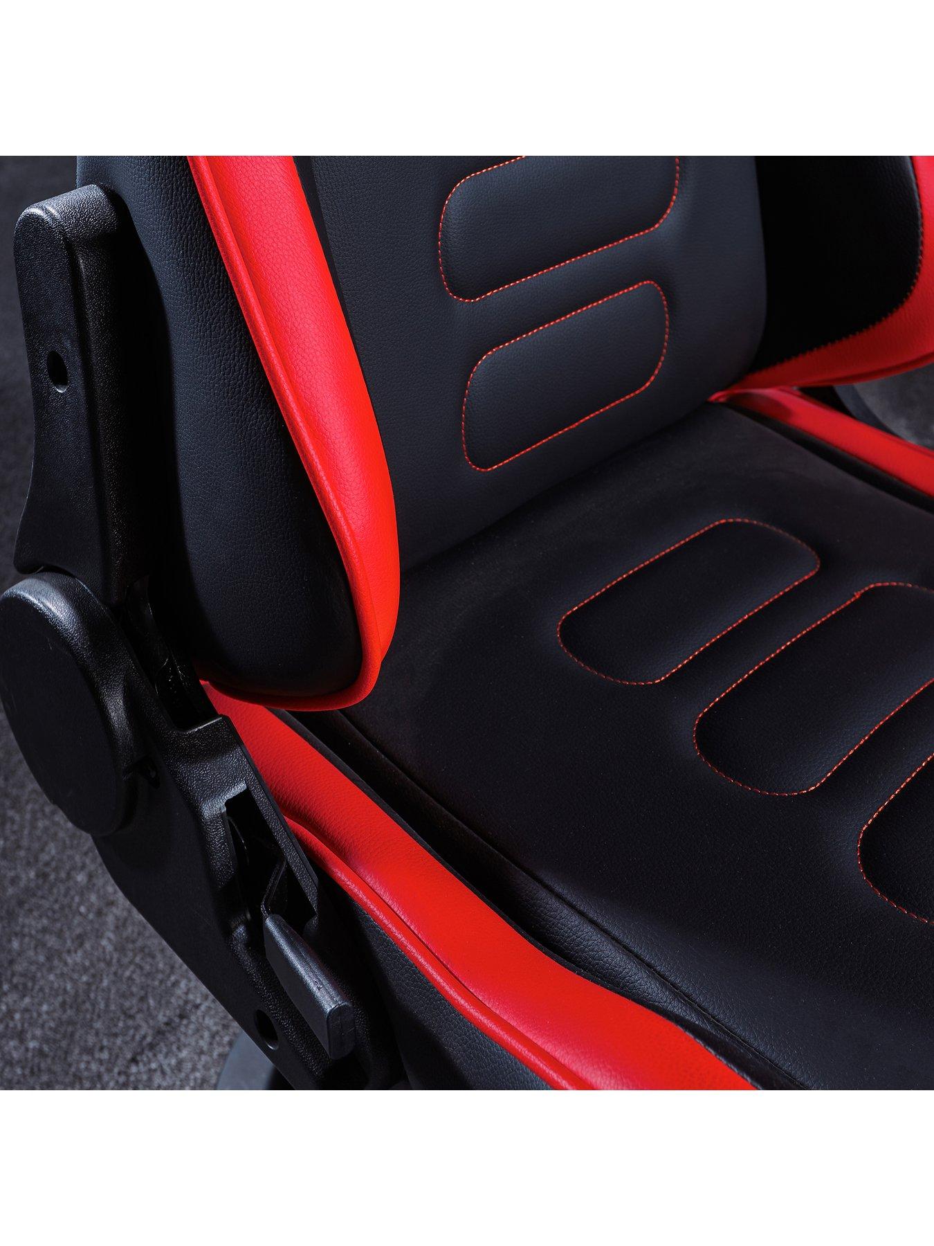 XR Racing Chicane Racing Seat for the XR Racing Rig with Seat Sliders Black Red